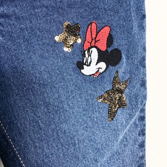NEW Disney's Kids Minnie Mouse Sequin Jeans Blue Small - Picture 5 of 7